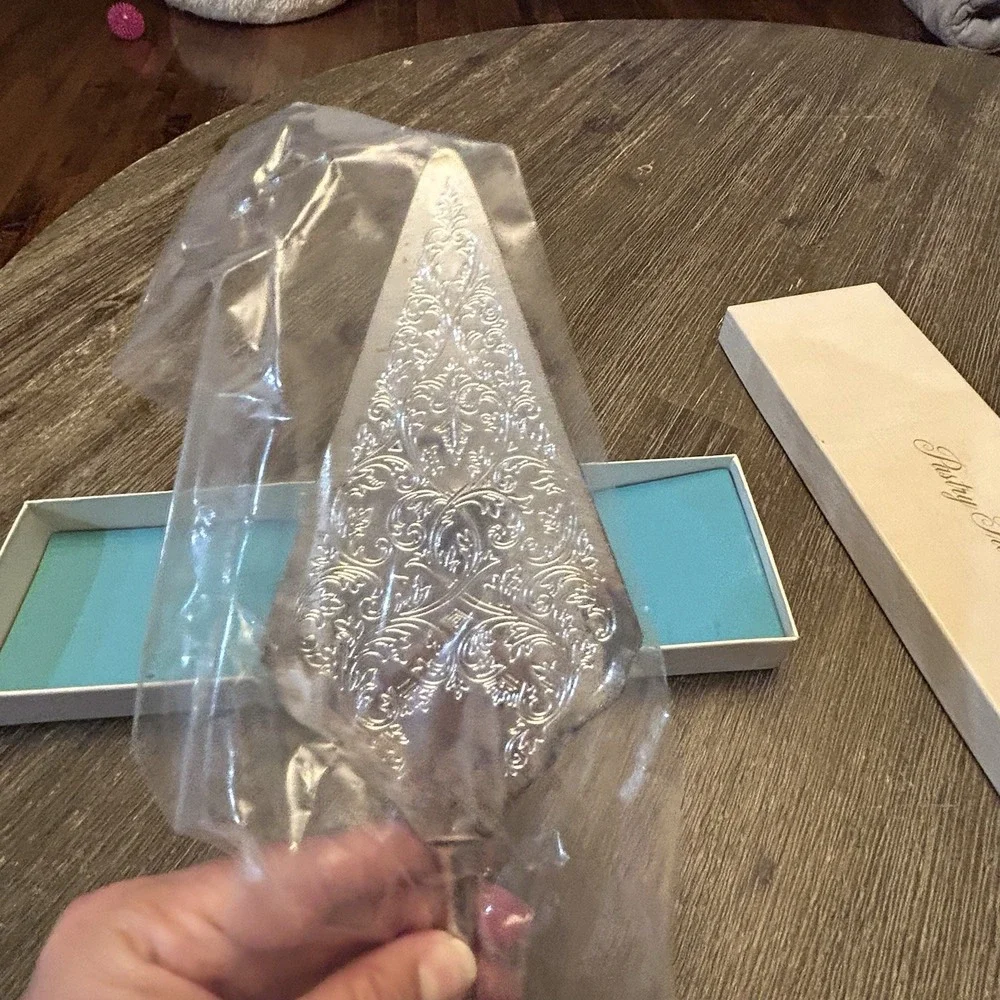 Vintage F.B. Rogers Pastry Trowel Cake Pie Server Silverplate Italy Original Box